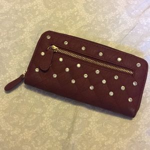 Wine colored wallet